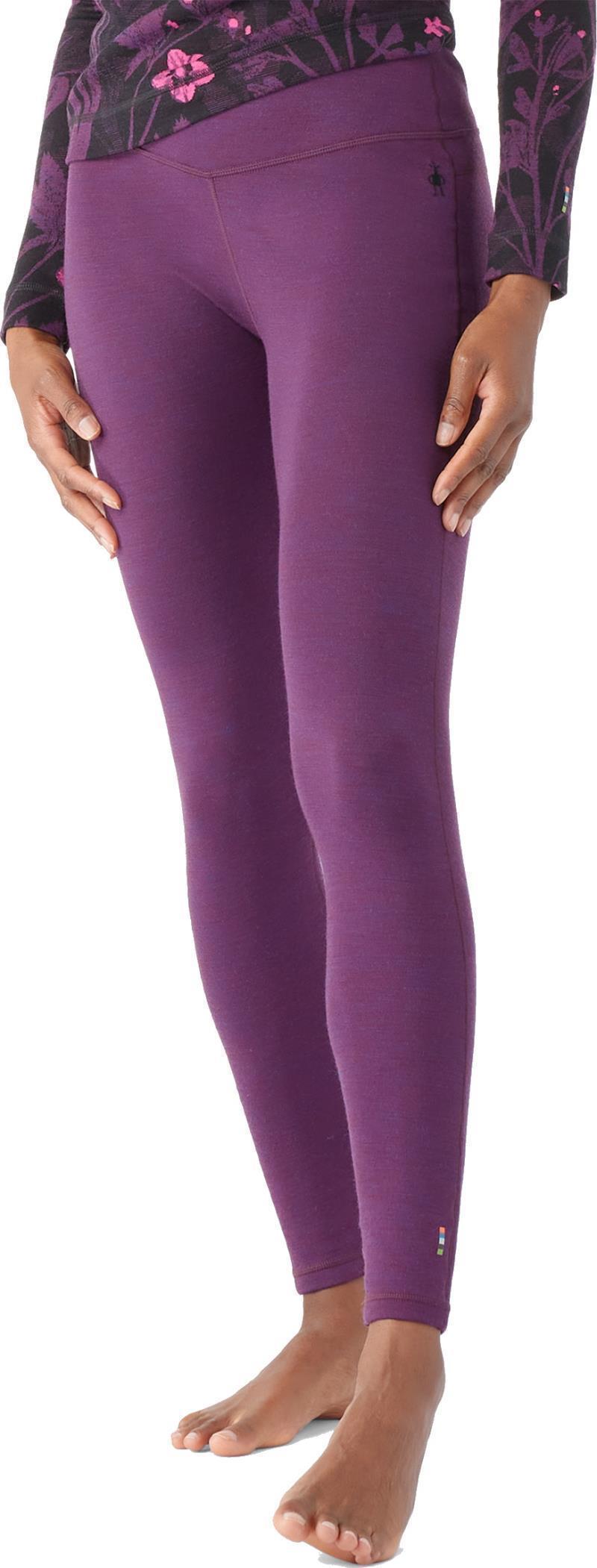 Classic Thermal Merino 250 Base Layer Bottoms - Womens - Purple Iris Heather 2
