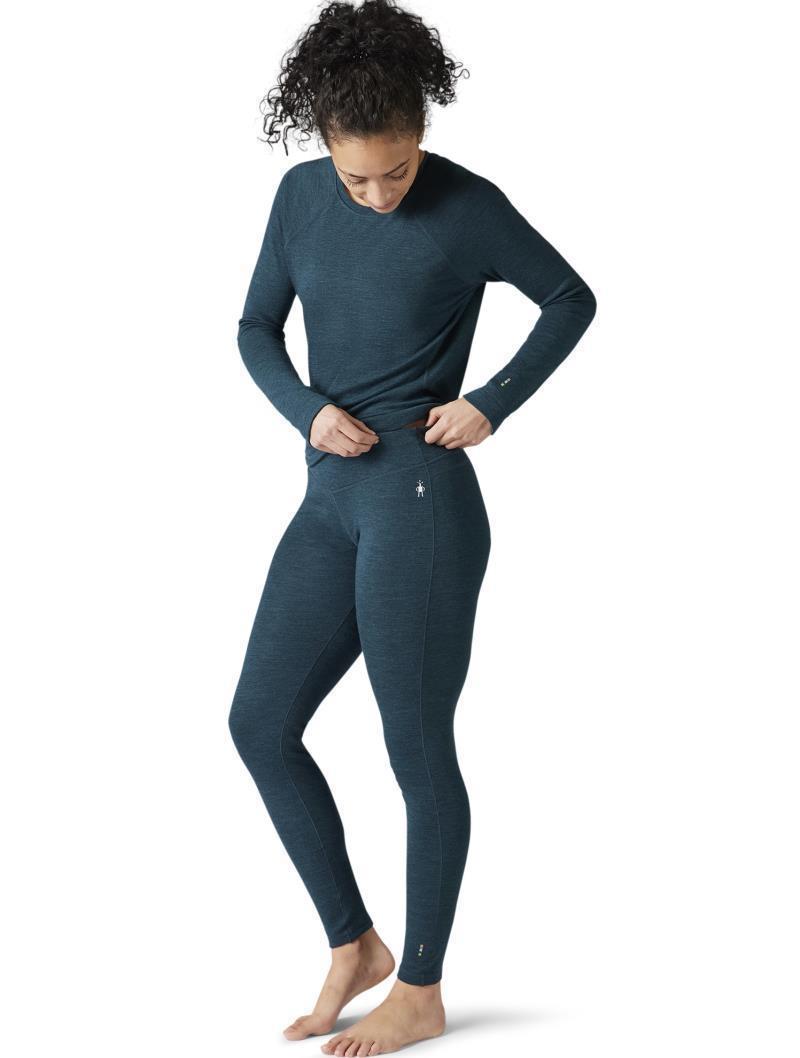Classic Thermal Merino 250 Base Layer Bottoms - Womens - Twilight Blue Heather 2