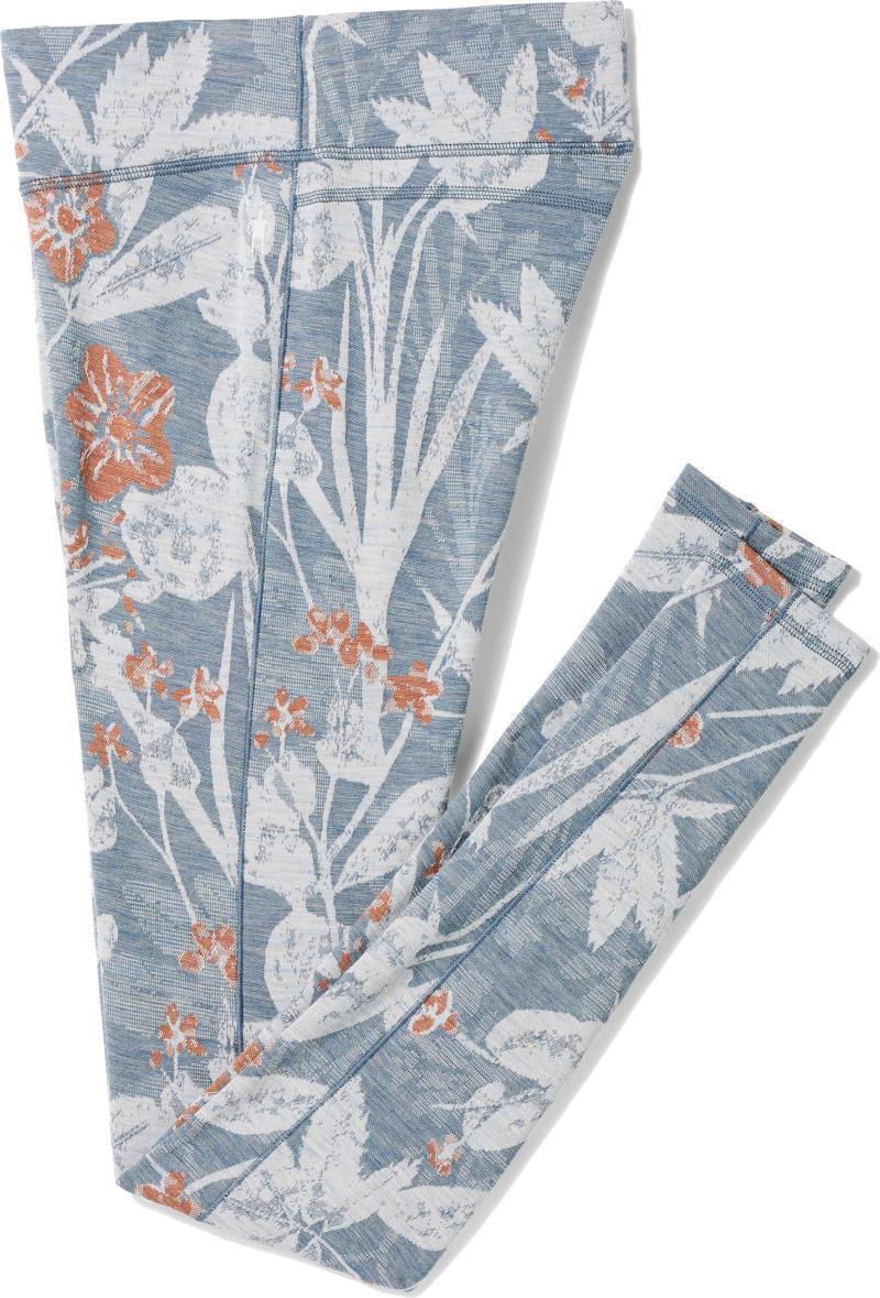 Classic Thermal Merino 250 Base Layer Bottoms - Womens - Winter Sky Floral 1