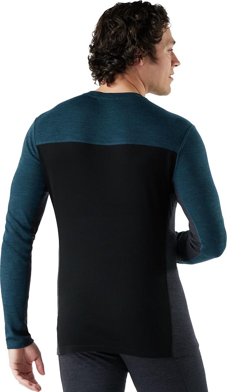 Classic Thermal Merino 250 Base Layer Colorblock Crew - Mens - twilight blue / black 1