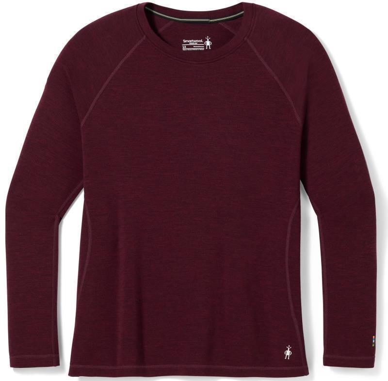 Classic Thermal Merino 250 Base Layer Crew Plus - Womens - Black Cherry Heather 1