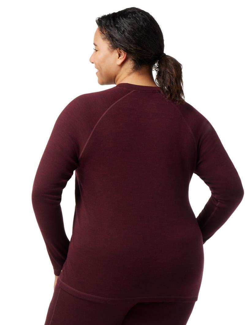Classic Thermal Merino 250 Base Layer Crew Plus - Womens - Black Cherry Heather 3