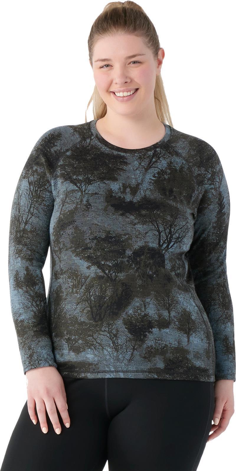 Classic Thermal Merino 250 Base Layer Crew Plus - Womens - Black Forest 2