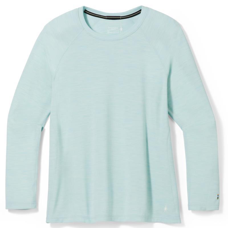Classic Thermal Merino 250 Base Layer Crew Plus - Womens - Bleached Aqua Heather 1
