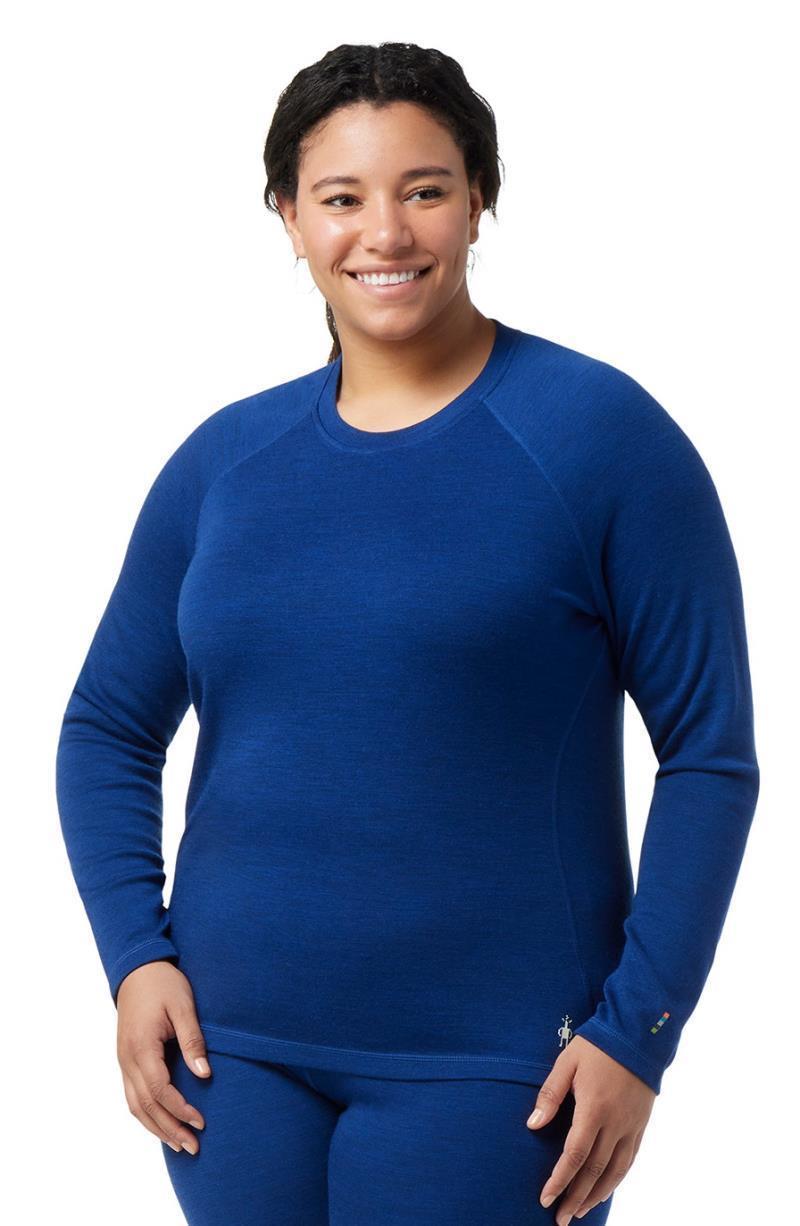 Classic Thermal Merino 250 Base Layer Crew Plus - Womens - Blueberry Hill Heather 2
