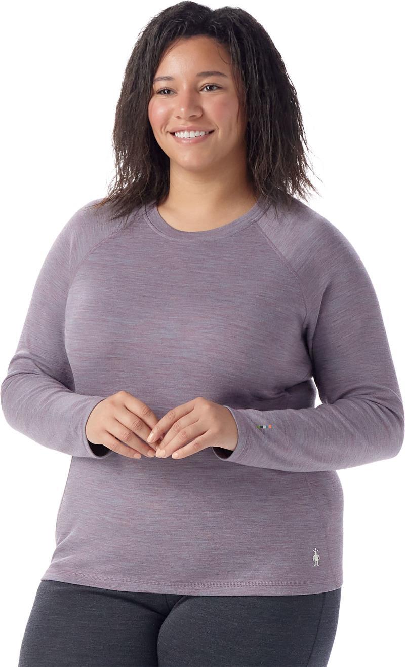Classic Thermal Merino 250 Base Layer Crew Plus - Womens - Chalk Violet Heather 2