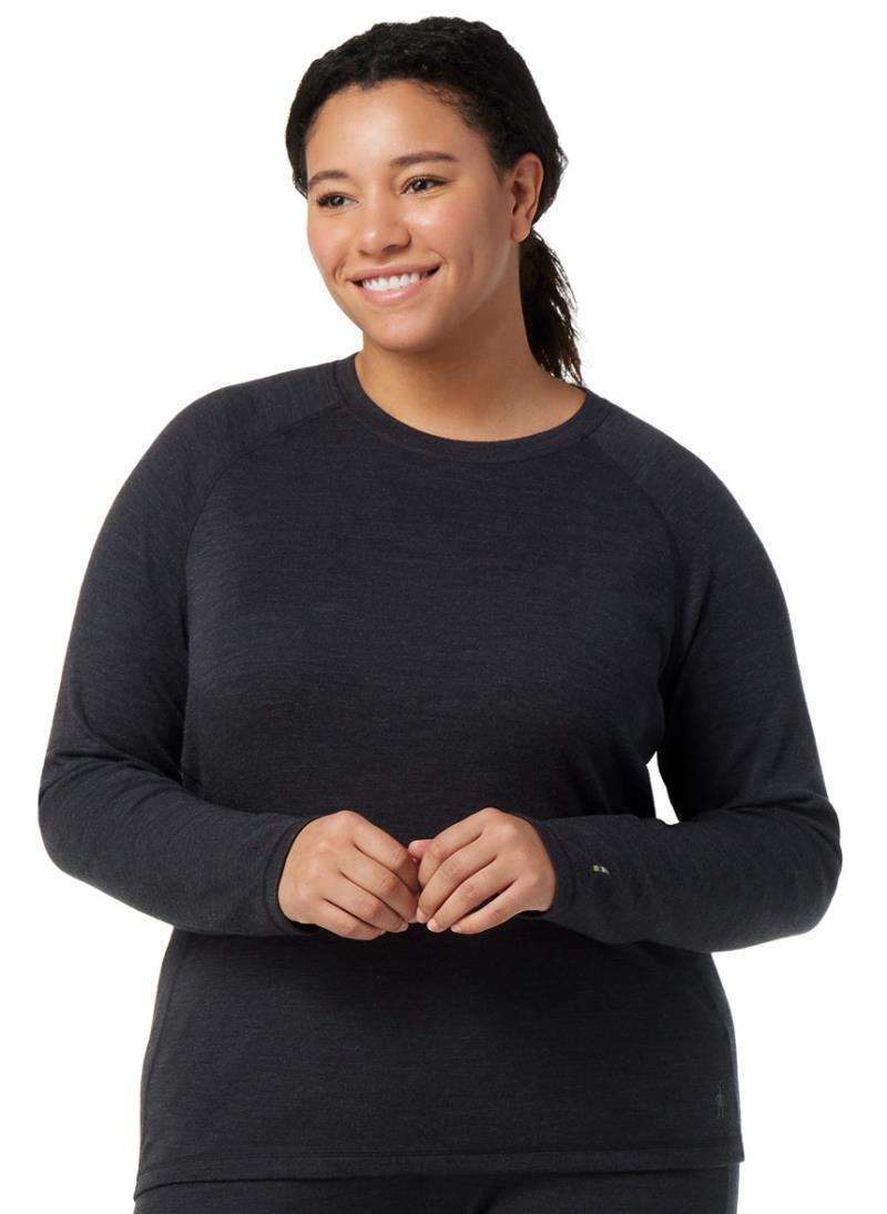 Classic Thermal Merino 250 Base Layer Crew Plus - Womens - Charcoal Heather 2