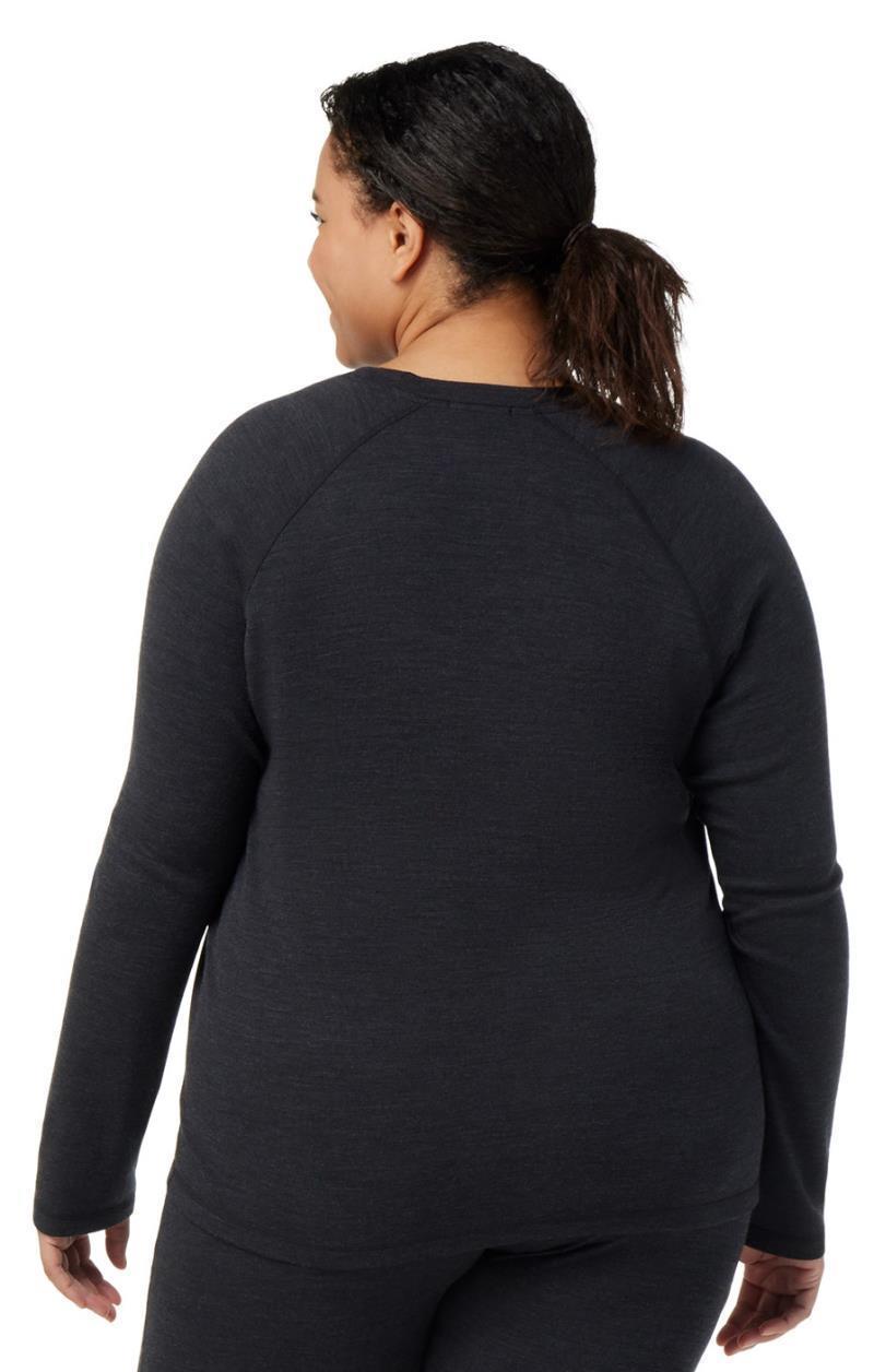 Classic Thermal Merino 250 Base Layer Crew Plus - Womens - Charcoal Heather 3
