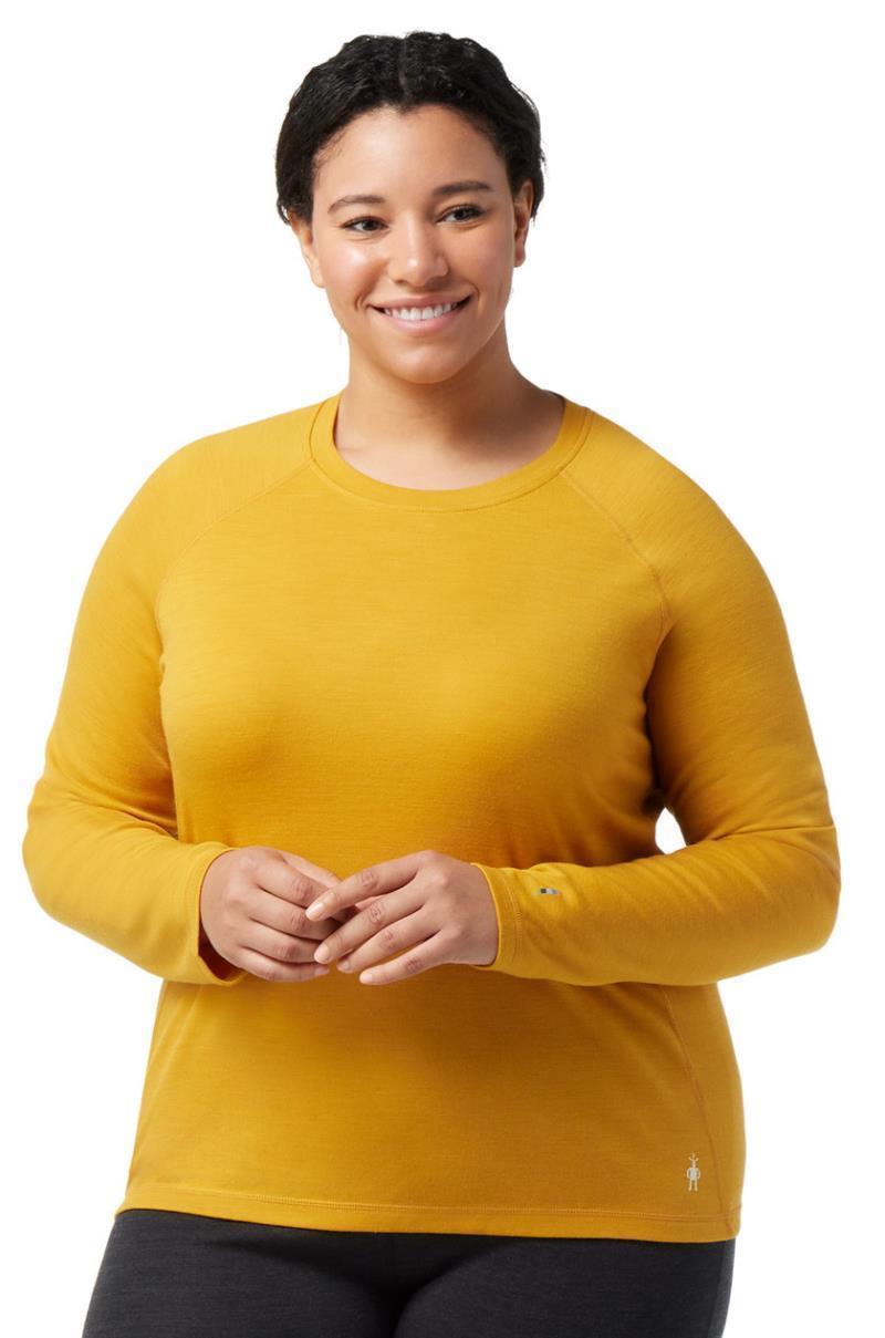 Classic Thermal Merino 250 Base Layer Crew Plus - Womens - Honey Gold Heather 2