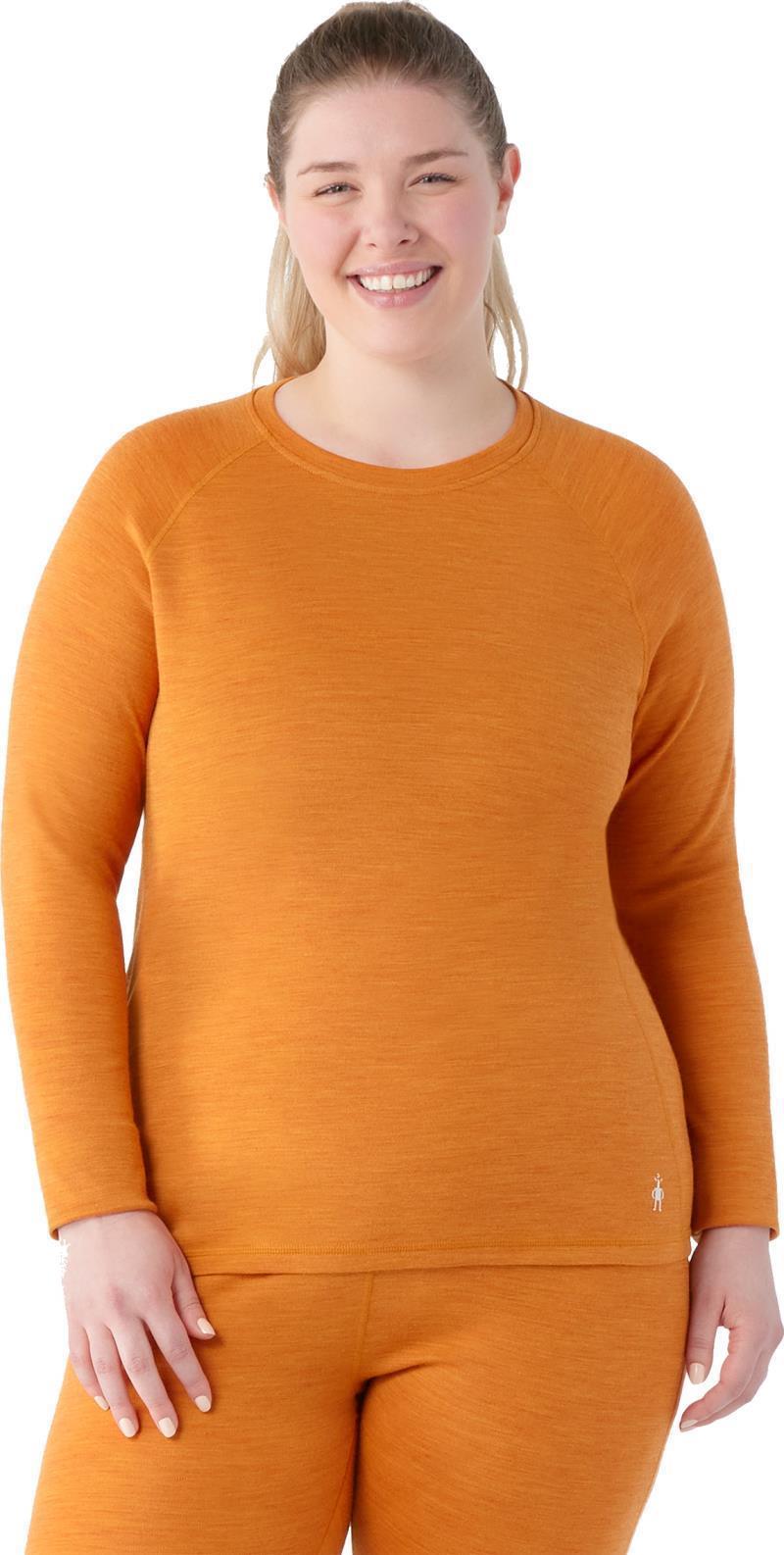 Classic Thermal Merino 250 Base Layer Crew Plus - Womens - Marmalade Heather 2