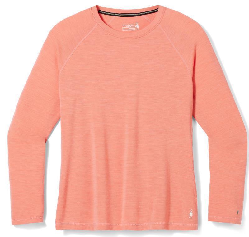 Classic Thermal Merino 250 Base Layer Crew Plus - Womens - Sunset Coral Heather 1