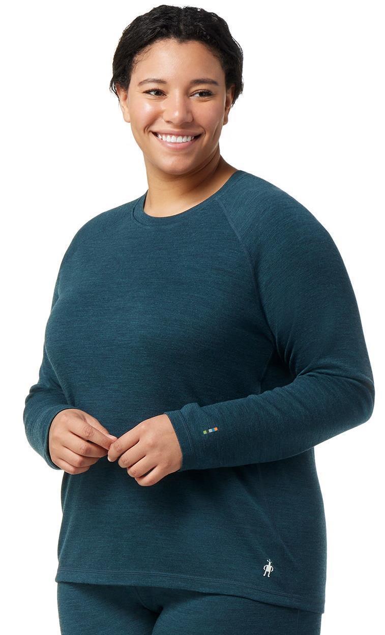 Classic Thermal Merino 250 Base Layer Crew Plus - Womens - Twilight Blue Heather 2