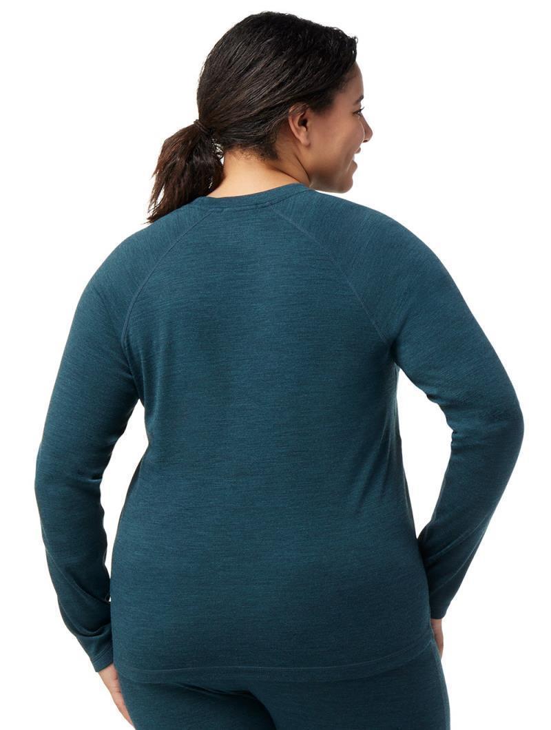 Classic Thermal Merino 250 Base Layer Crew Plus - Womens - Twilight Blue Heather 3