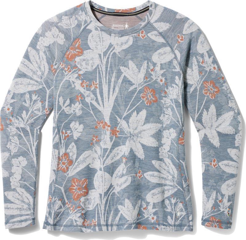 Classic Thermal Merino 250 Base Layer Crew Plus - Womens - Winter Sky Floral 1