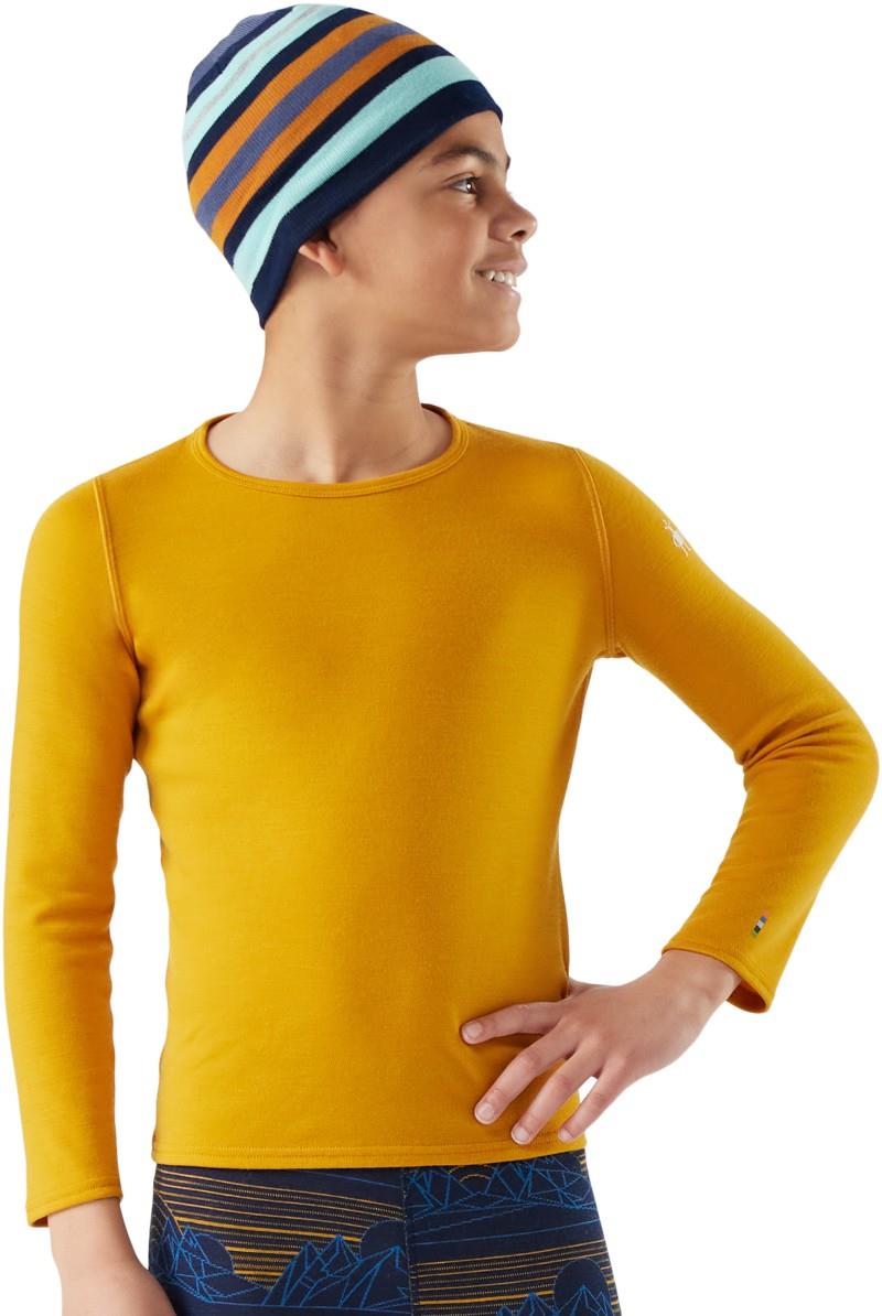 Classic Thermal Merino 250 Base Layer Crew - Kids - autumn sun 1