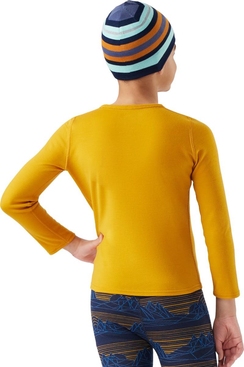 Classic Thermal Merino 250 Base Layer Crew - Kids - autumn sun 1
