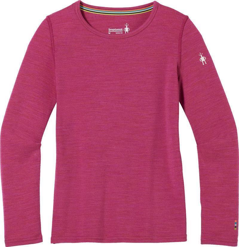 Classic Thermal Merino 250 Base Layer Crew - Kids - festive fuchsia heather 1