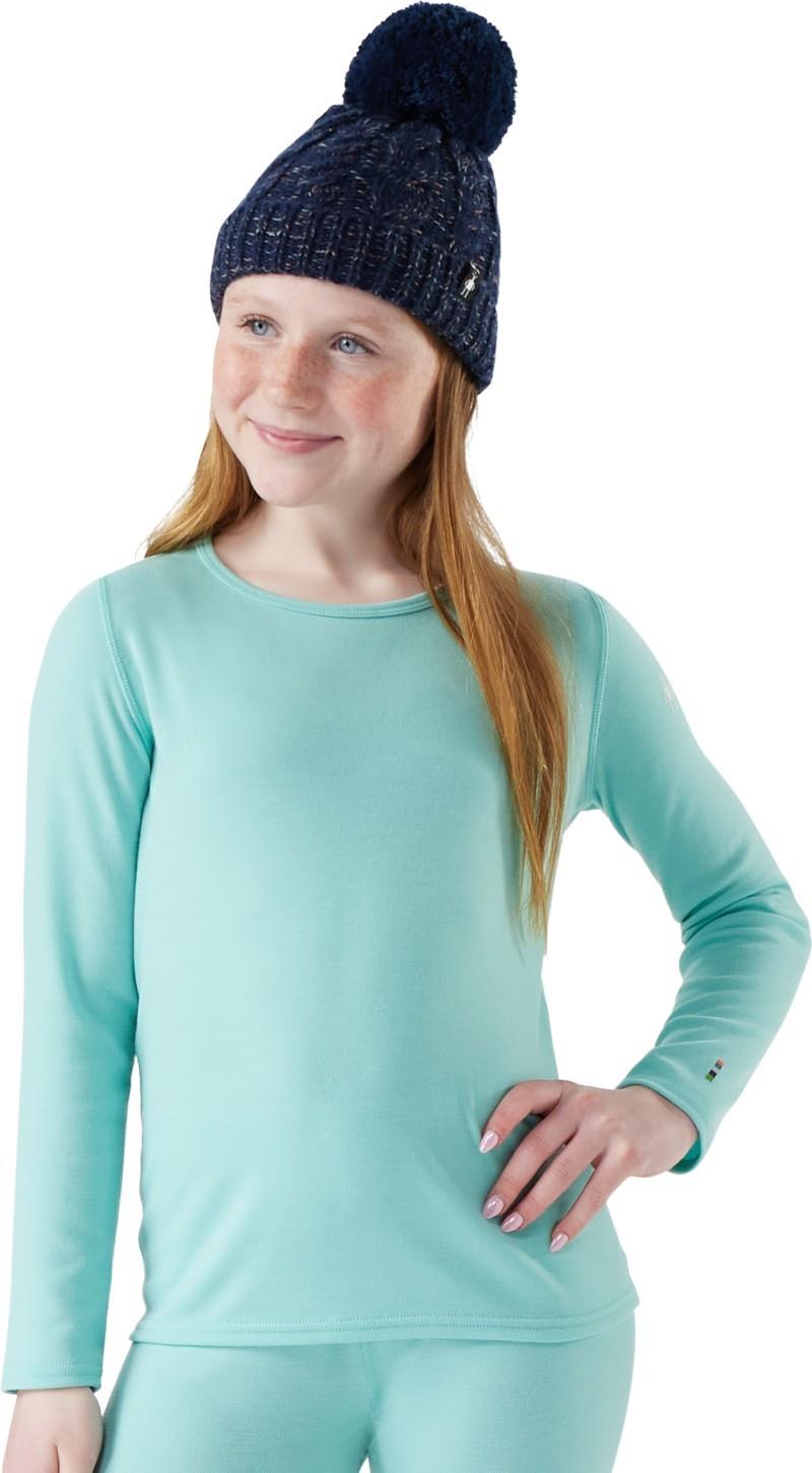 Classic Thermal Merino 250 Base Layer Crew - Kids - pacific blue 1