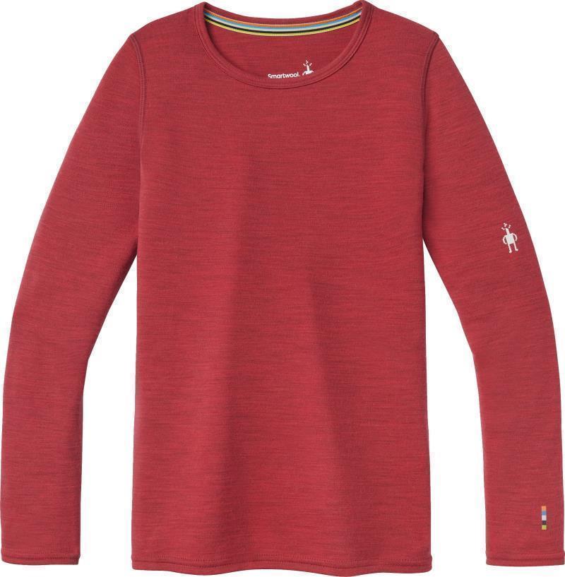 Classic Thermal Merino 250 Base Layer Crew - Kids - pomegranate heather 1