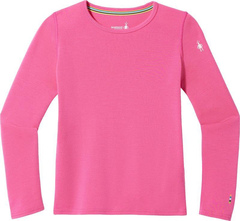 Classic Thermal Merino 250 Base Layer Crew - Kids - power pink 1