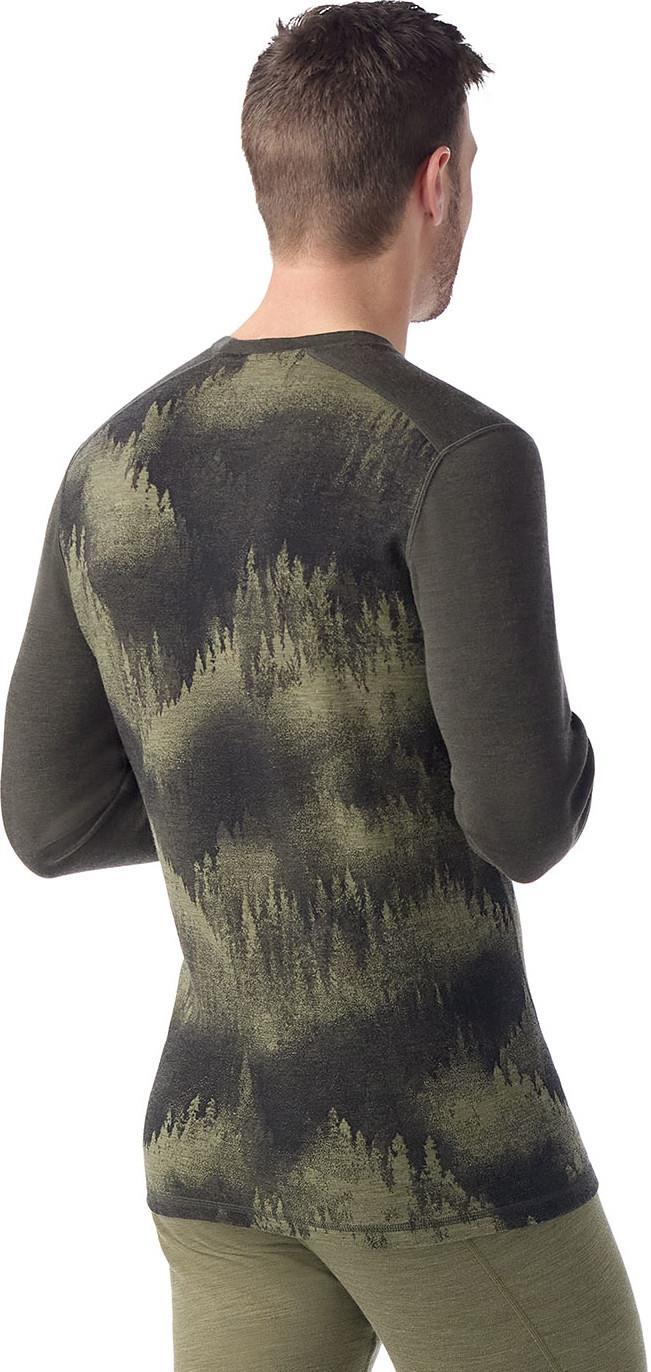 Classic Thermal Merino 250 Base Layer Crew - Mens - North Woods Foggy Pines 1