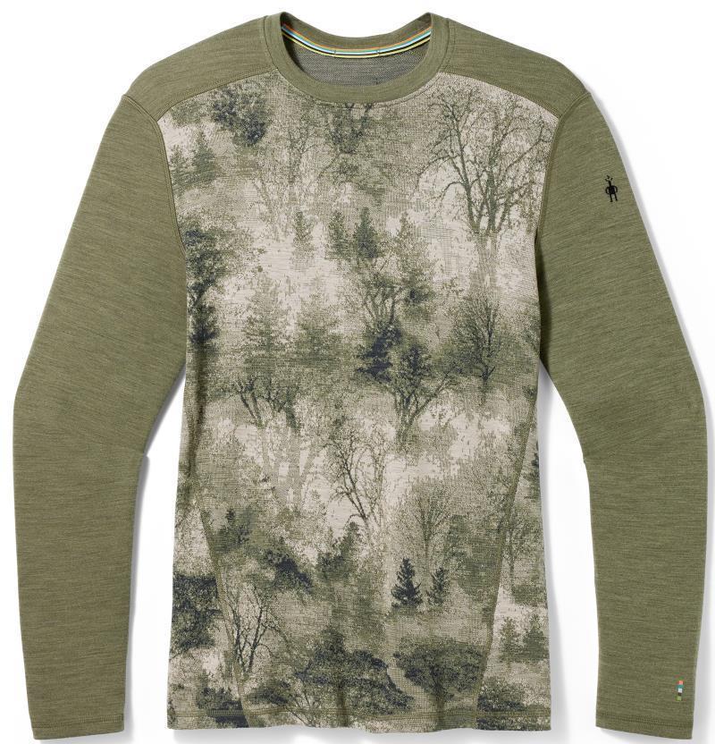 Classic Thermal Merino 250 Base Layer Crew - Mens - Winter Moss Forest 1