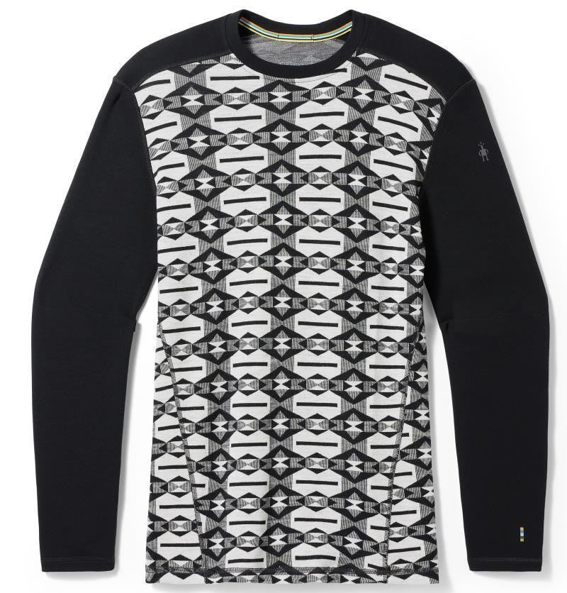 Classic Thermal Merino 250 Base Layer Crew - Mens - black colliding clouds 1