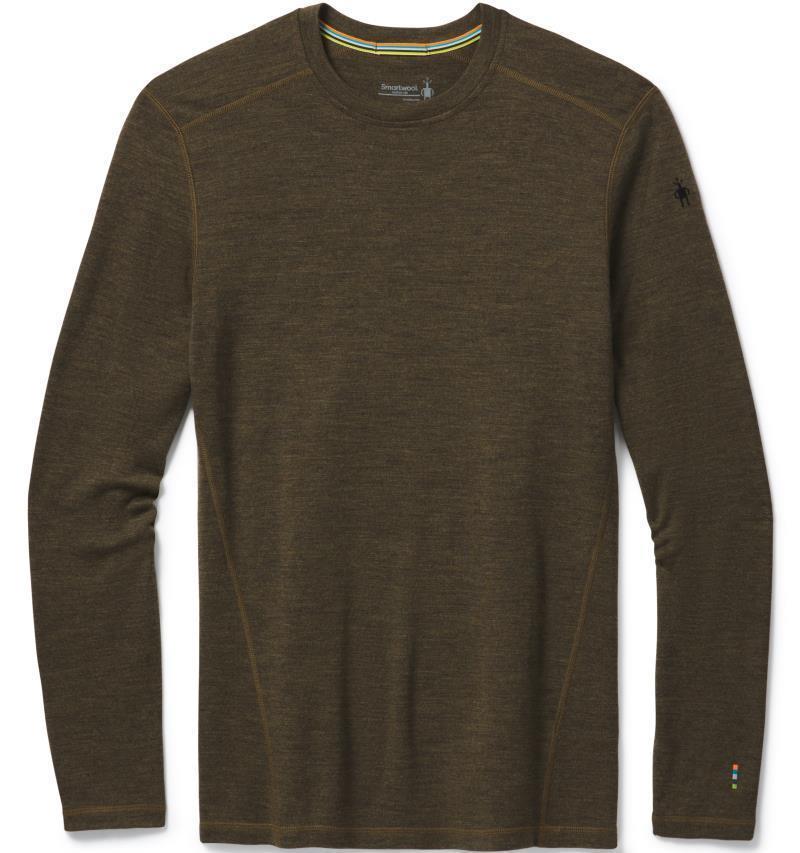 Classic Thermal Merino (250) Base Layer Crew - Mens - military olive heather 1