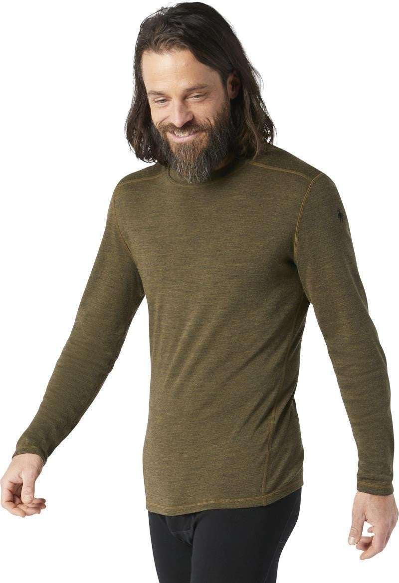 Classic Thermal Merino 250 Base Layer Crew - Mens - military olive heather 1