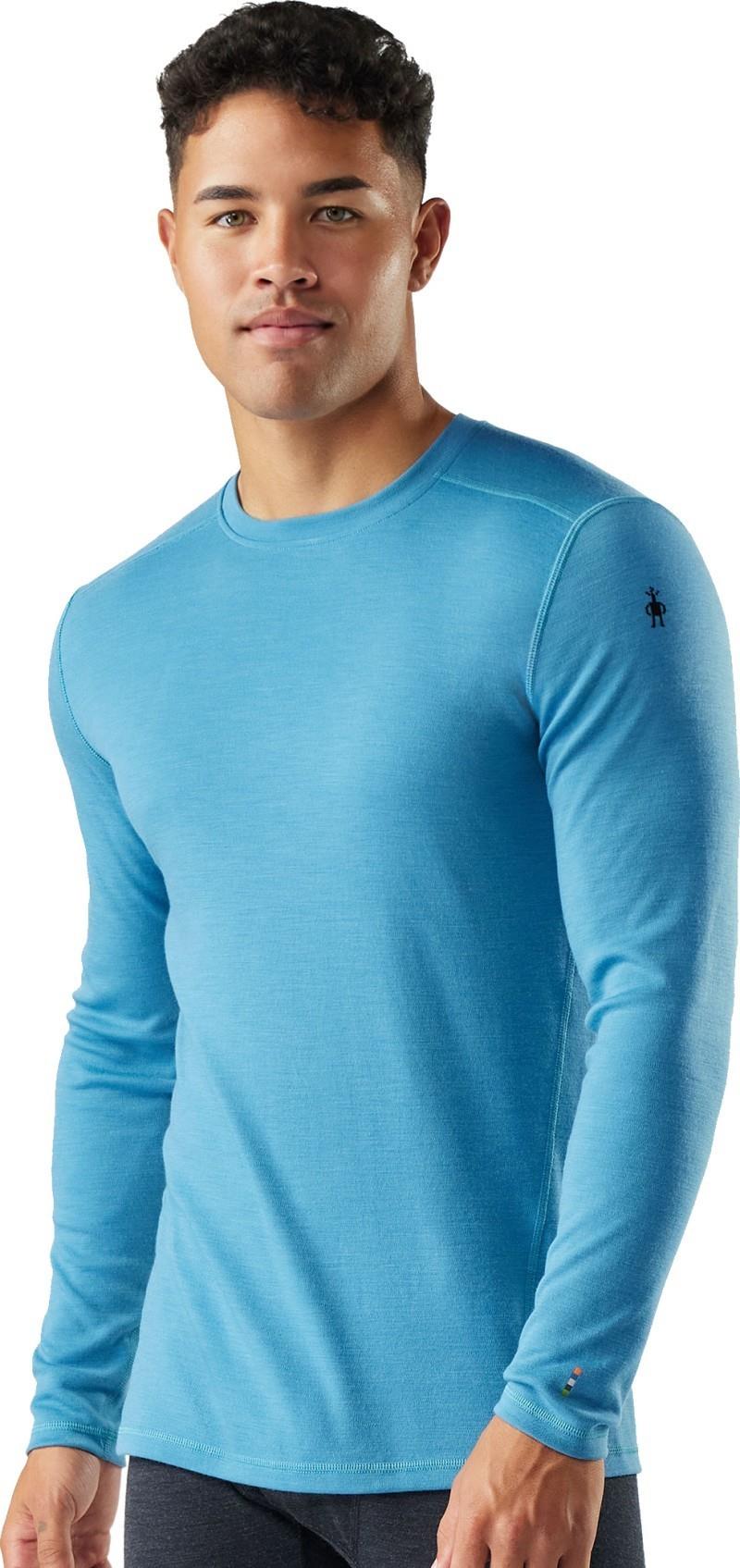 Classic Thermal Merino 250 Base Layer Crew - Mens - mineral blue heather 1