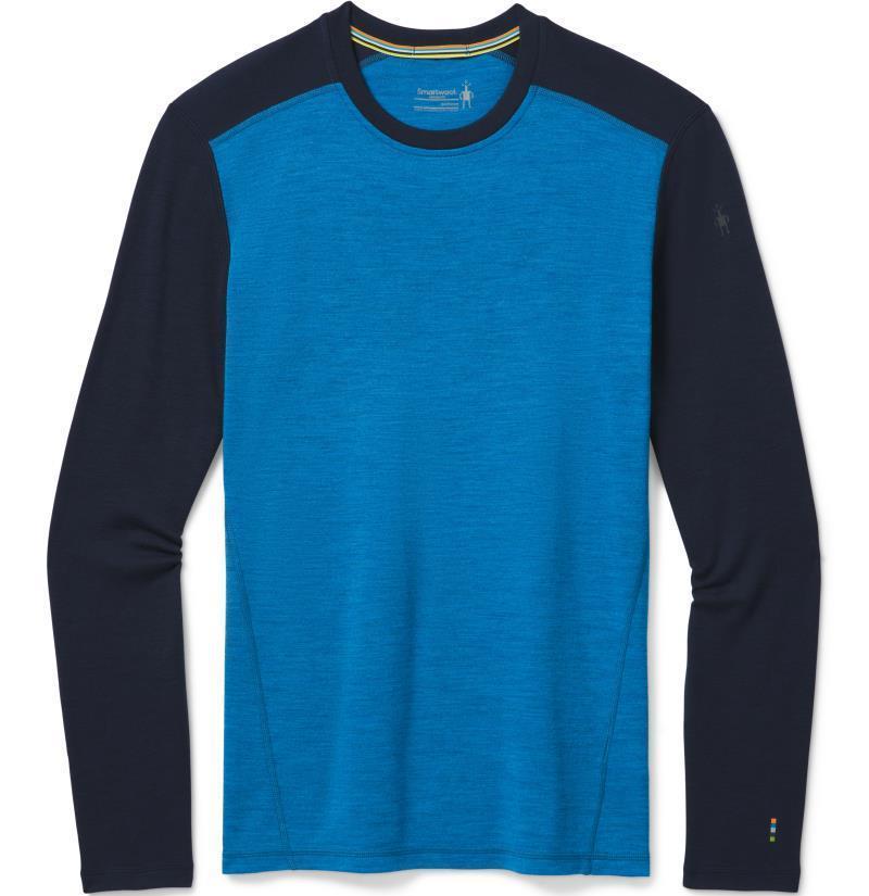 Classic Thermal Merino (250) Base Layer Crew - Mens - neptune blue heather / deep navy 1