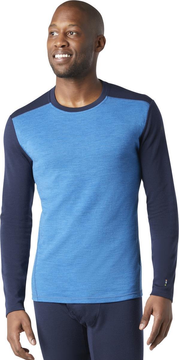 Classic Thermal Merino (250) Base Layer Crew - Mens - neptune blue heather / deep navy 1