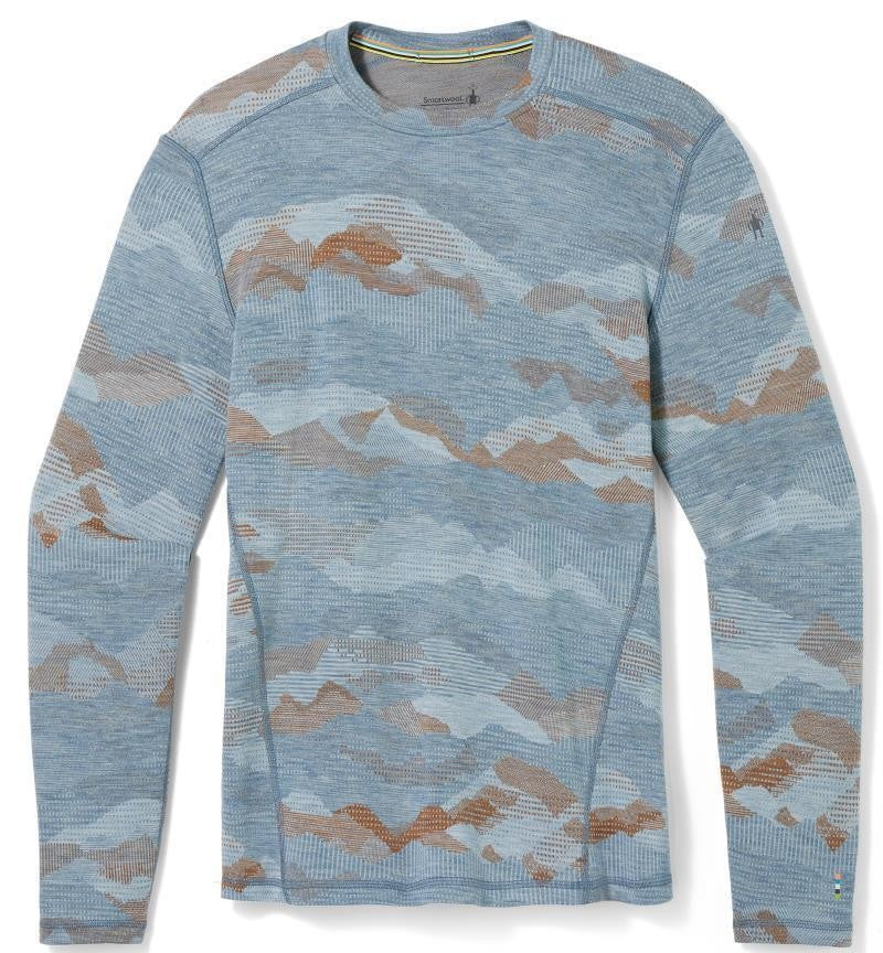 Classic Thermal Merino 250 Base Layer Crew - Mens - pewter mountain scape 1