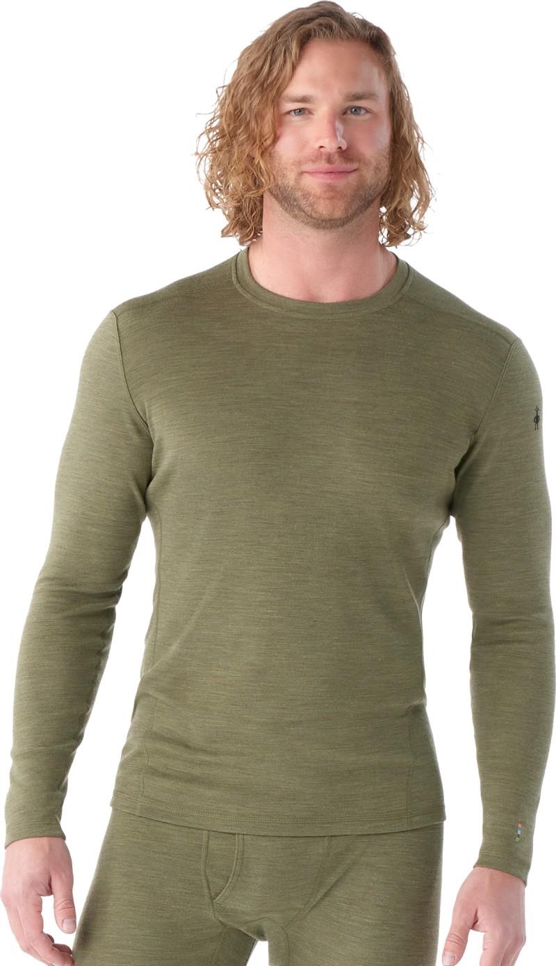 Classic Thermal Merino 250 Base Layer Crew - Mens - winter moss heather 1