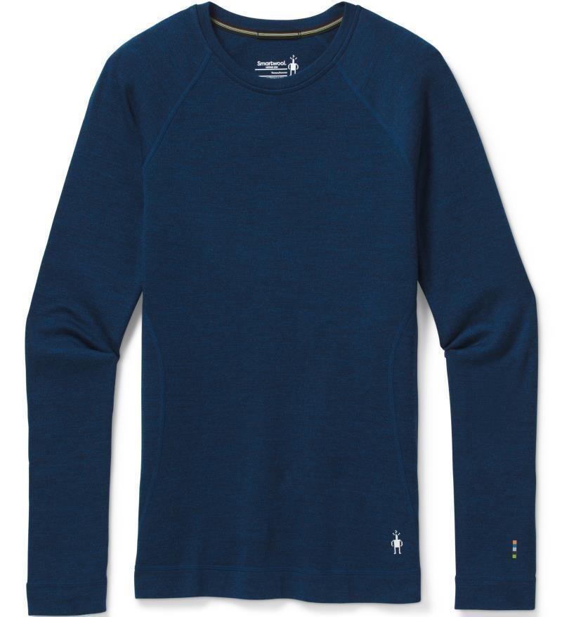 Classic Thermal Merino 250 Base Layer Crew - Womens - alpine blue heather 1