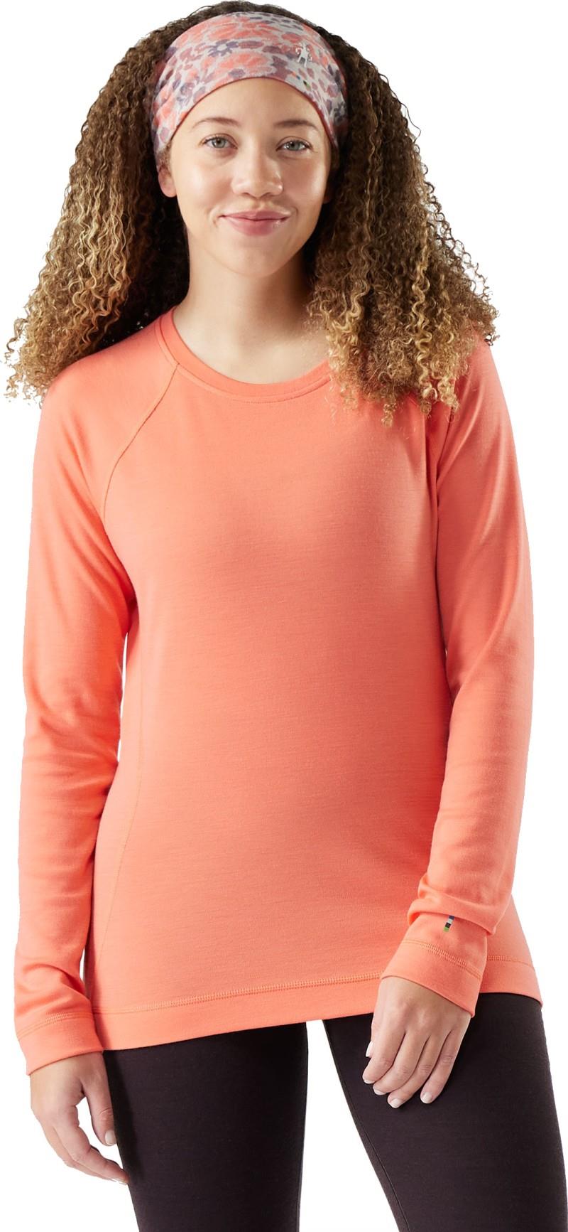 Classic Thermal Merino 250 Base Layer Crew - Womens - coral reef 1