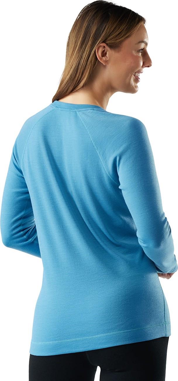 Classic Thermal Merino 250 Base Layer Crew - Womens - mineral blue heather 1