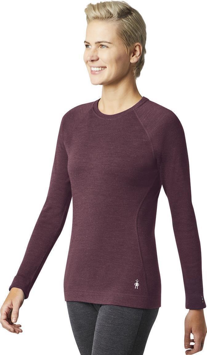Classic Thermal Merino 250 Base Layer Crew - Womens - woodsmoke heather 1