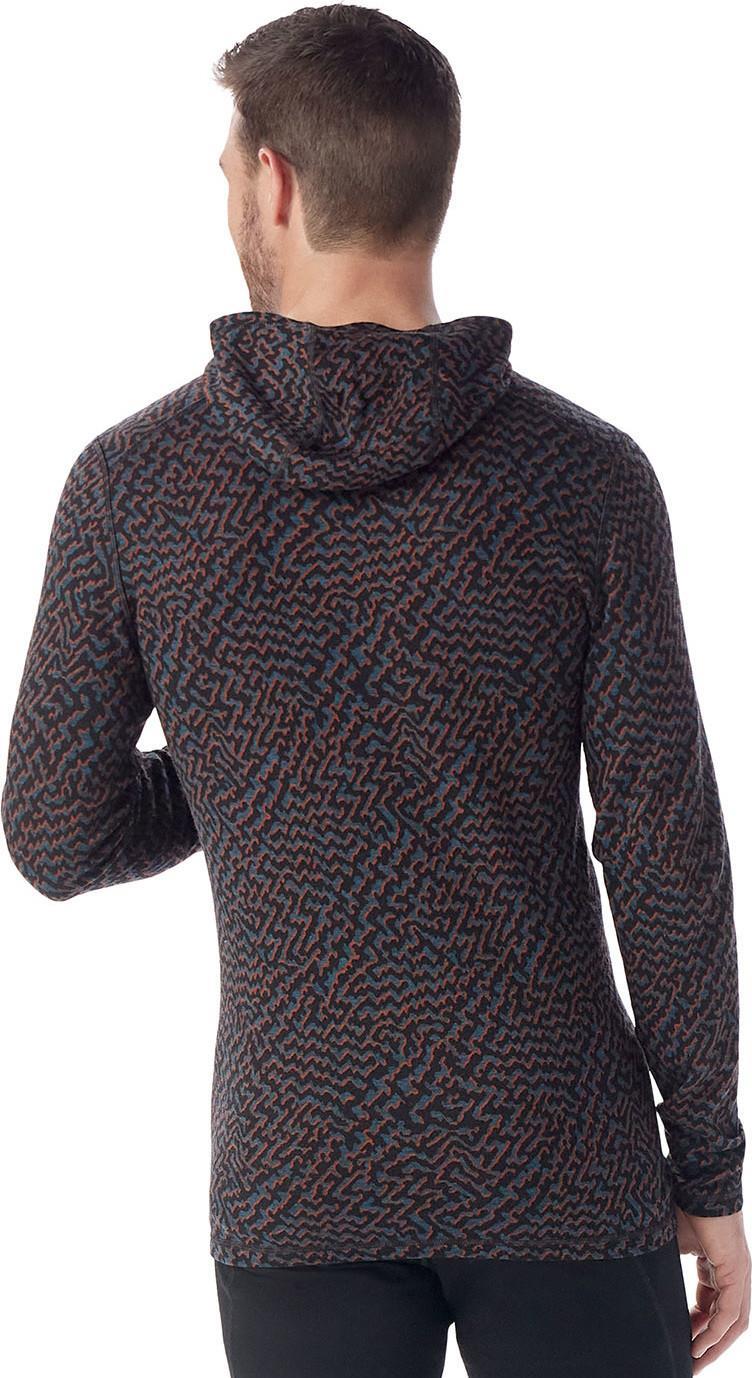 Classic Thermal Merino 250 Base Layer Hoodie - Mens - Black Retro Line 2