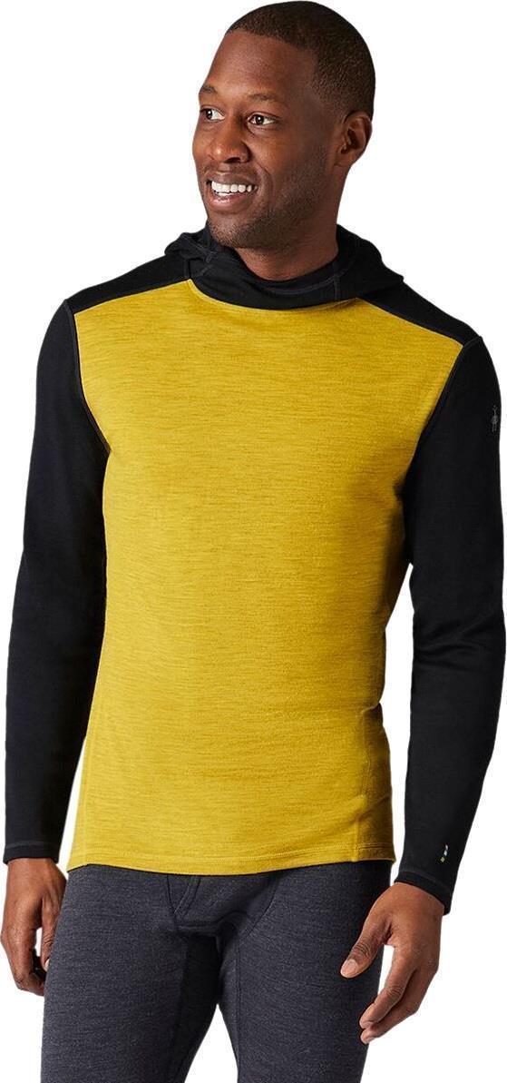 Classic Thermal Merino 250 Base Layer Hoodie - Mens - Golden Olive / Black 2