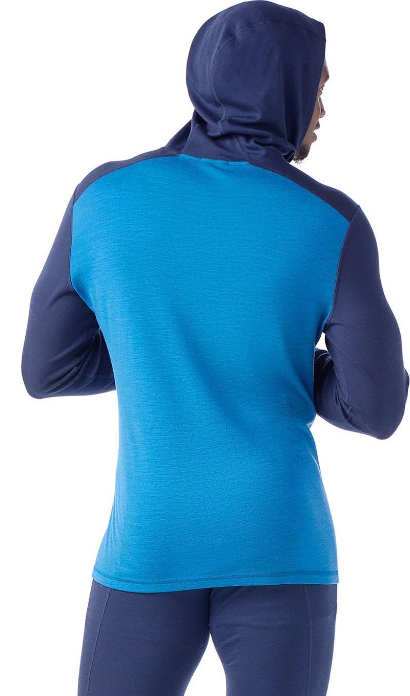 Classic Thermal Merino 250 Base Layer Hoodie - Mens - Nival Blue / Deep Navy 2