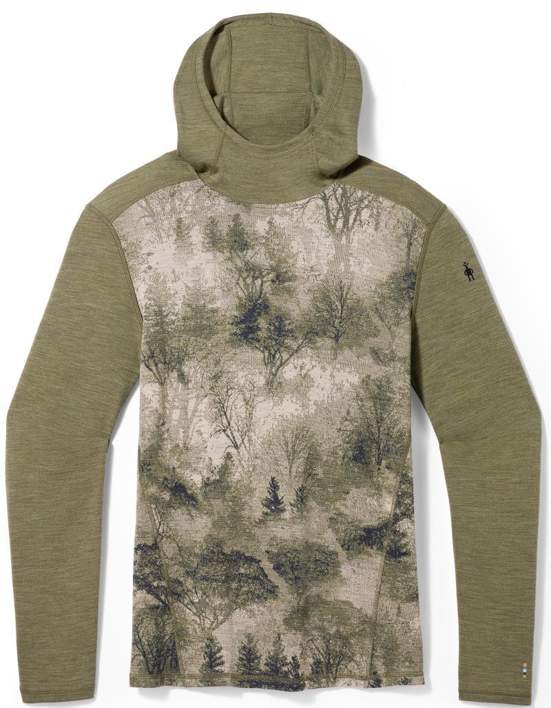 Classic Thermal Merino 250 Base Layer Hoodie - Mens - Winter Moss Forest 1