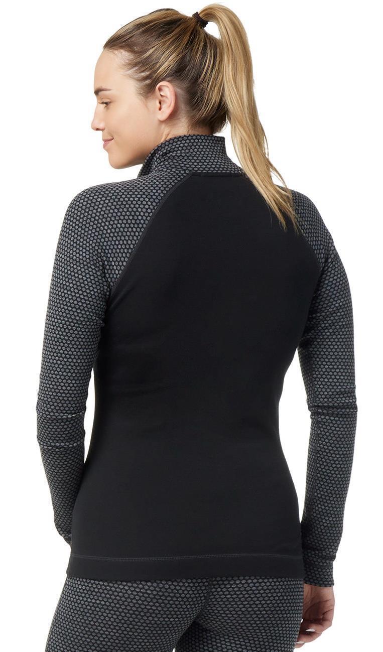 Classic Thermal Merino (250) Base Layer Pattern 1/4 Zip - Womens - black dot 1
