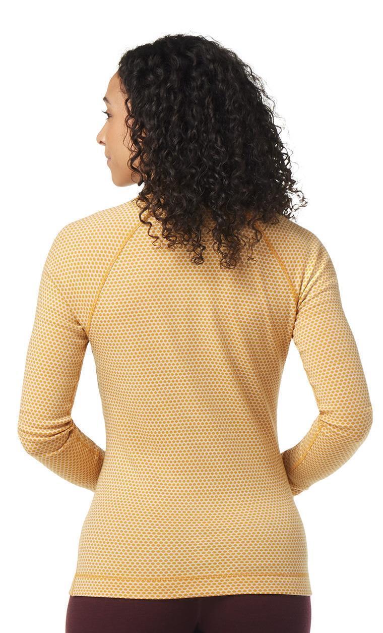 Classic Thermal Merino (250) Base Layer Pattern 1/4 Zip - Womens - honey gold dot 1