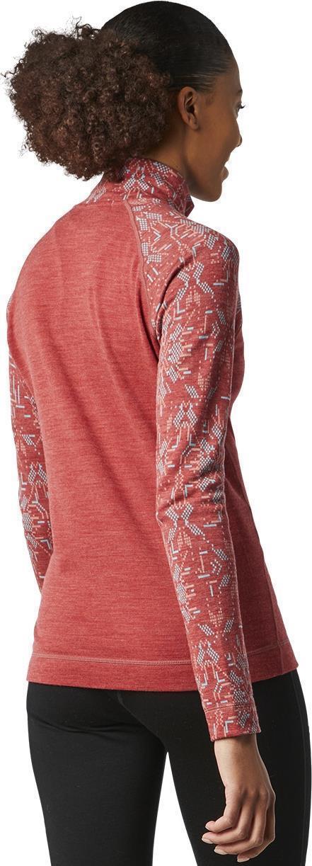 Classic Thermal Merino (250) Base Layer Pattern 1/4 Zip - Womens - masala digital snowflake 1