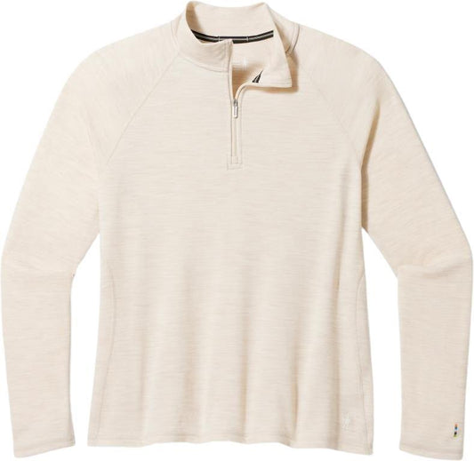 Classic Thermal Merino Base Layer 1/4 Zip Plus - Womens - Almond Heather 1