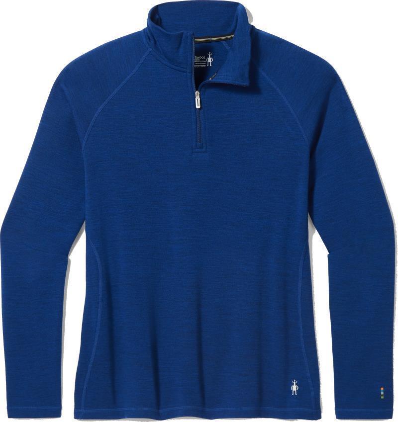 Classic Thermal Merino Base Layer 1/4 Zip Plus - Womens - Blueberry Hill Heather 1