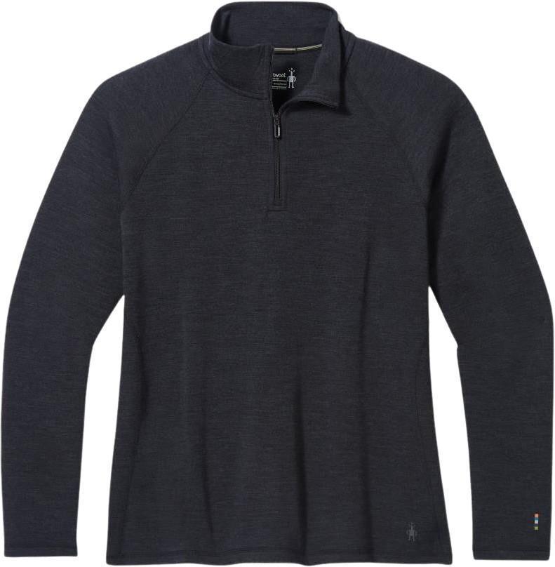 Classic Thermal Merino Base Layer 1/4 Zip Plus - Womens - Charcoal Heather 1