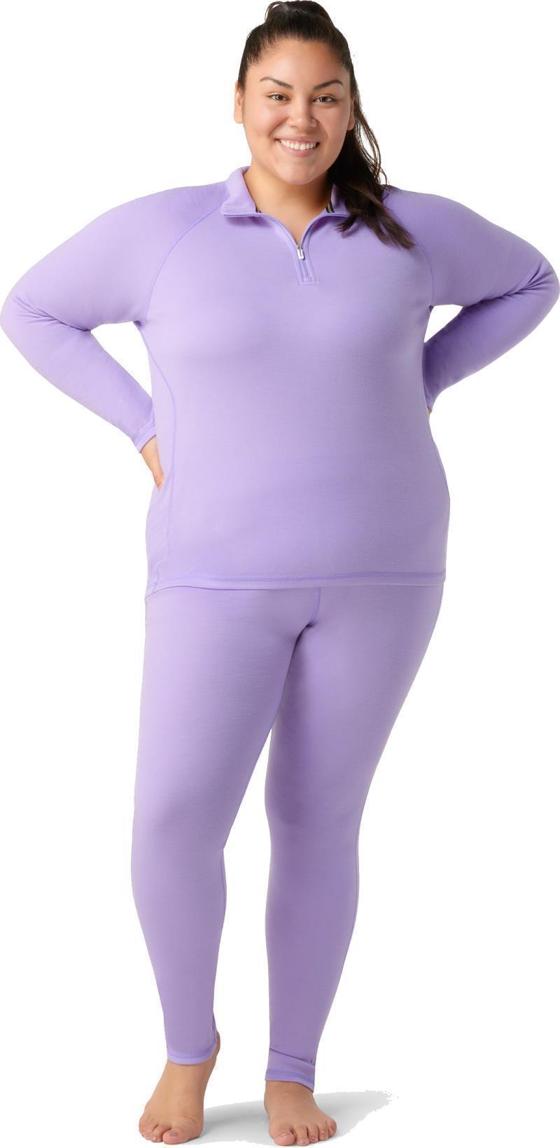 Classic Thermal Merino Base Layer 1/4 Zip Plus - Womens - Ultra Violet 2