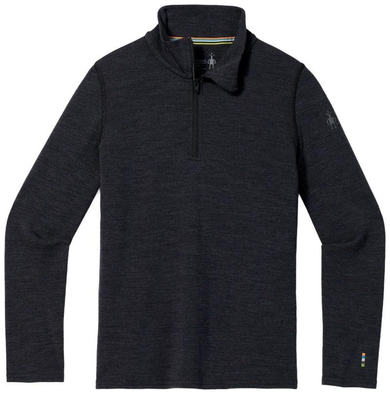 Classic Thermal Merino Base Layer 1/4 Zip - Kids - charcoal heather 1